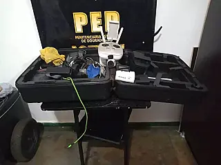 Drone tenta descarregar 300 gramas de maconha na PED