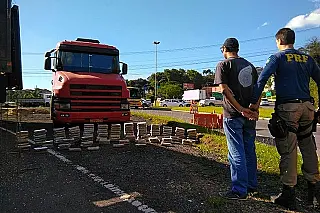 Douradense é preso transportando 154 quilos de cocaína na BR-470 no RS