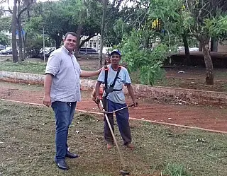 Carlito do Gás é atendido com melhorias na praça do transbordo