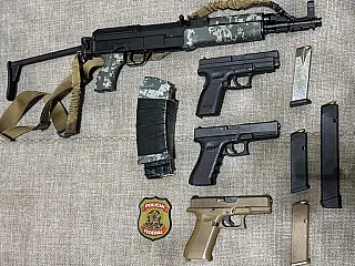 Federal apreende armas em condomínio de Ponta Porã