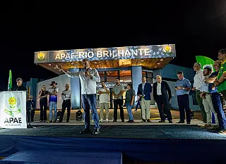 Geraldo inaugura escola da Apae de Rio Brilhante