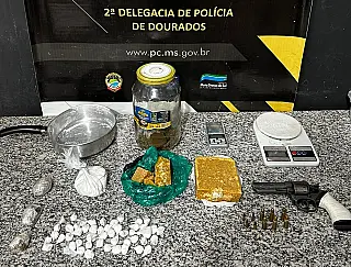 Polícia Civil apreende drogas, arma de fogo e munições na Vila Cachoeirinha