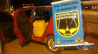 Criminoso abandona mais de meia tonelada de maconha na MS-156
