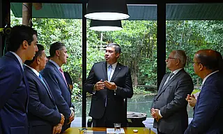Riedel recepciona ministros do STF no Estado