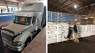 PF e Receita apreende 170 toneladas de substância usada no processamento da cocaína