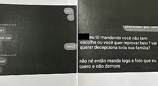 Professor ameaçava aluna com pedido de fotos nua