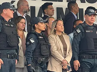 Lia destaca comando inédito de mulheres na segurança