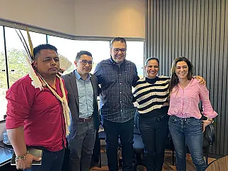 Alan recebe Secretário-executivo do Ministério dos Povos Indígenas