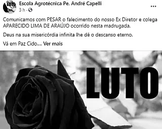 Morre o professor Cido, ex-diretor da Escola Agrotécnica do Panambi