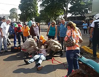 Acidente com moto e carro mata uma mulher em Dourados