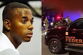 Robinho é preso pela Polícia Federal em Santos e começa a cumprir pena por estupro