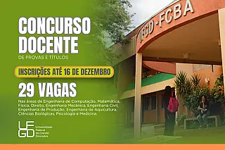 UFGD abre concurso docente com 29 vagas