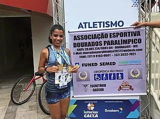 Paratleta douradense supera desafios e já é melhor do Brasil nos 800 e 1500m