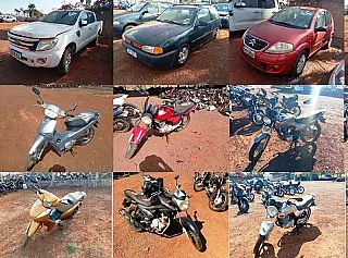 Detran leiloa 13 carros e 96 motos em Dourados