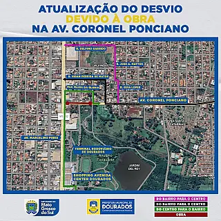Trecho no início da Coronel Ponciano continua interditado para obras
