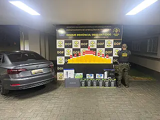 Veículo com produtos eletrônicos é apreendido pelo DOF