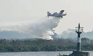 FAB faz três voos hoje sobre o Pantanal para combate às queimadas