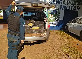 Polícia apreende carro com 760 quilos de maconha em Sanga Puitã