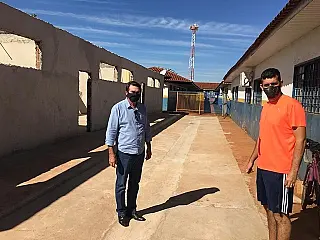 Vereador Silas Zanata acompanha ampliação de escola em Dourados