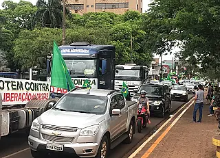 Carreata de Bolsonaro junta Riedel e Contar