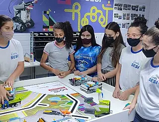 Meninas do Sesi em ação