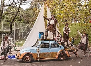 Neste sábado tem peça de teatro e festival de fuscas antigos no Parque dos Ipês