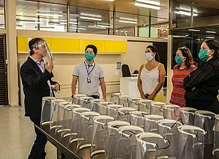 Equipamentos produzidos pela Unigran ajudam a proteger policiais no combate à Covid-19