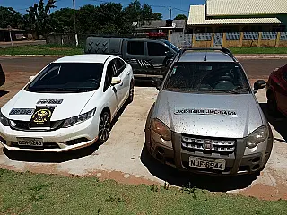 Carros roubados são encontrados com placas adulteradas