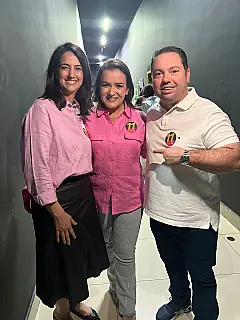 Adriane Lopes agradece apoio do casal Rodolfo e Gianni Nogueira 