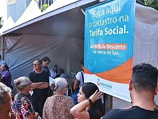 Mutirão cadastra famílias com direito à tarifa social de energia