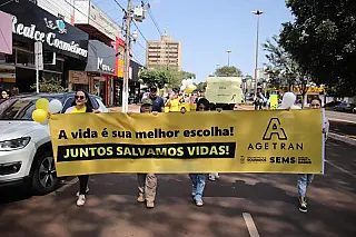 Setembro Amarelo e Semana do Trânsito se unem na 1ª Caminhada Pela Vida