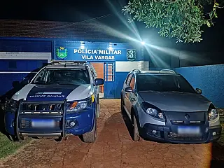 PM recupera carro roubado em distrito