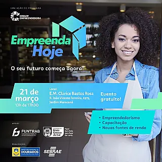 Ação terá oportunidades de trabalho e empreendedorismo no dia 21