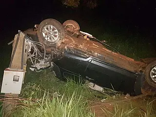 Homem capota carro e morre na 'curva da morte' da MS 147
