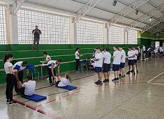 Acadêmicos da Unigran participam de avaliação dos novos guardas municipais