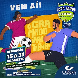 Cassems inscreve para Copa Saúde até o dia 31