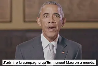 Obama declara em vídeo apoio a Emmanuel Macron na França
