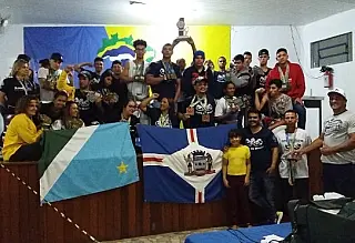 Luta de braço de Mato Grosso do Sul fica em segundo no Brasileiro