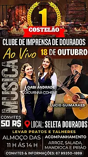 Clube de Imprensa faz Costelão neste sábado