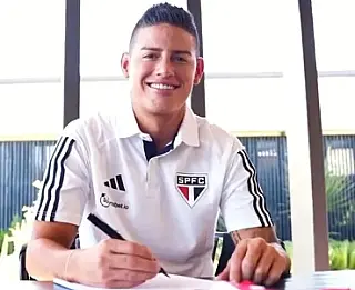 São Paulo anuncia James Rodriguez