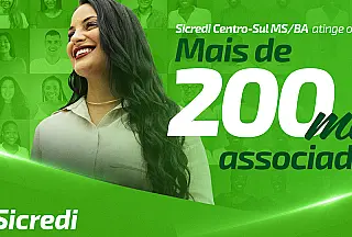 Sicredi ultrapassa marca de 200 mil associados