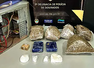 Ao apurar denúncias de maus-tratos a animal, Polícia descobre depósito de drogas em Dourados