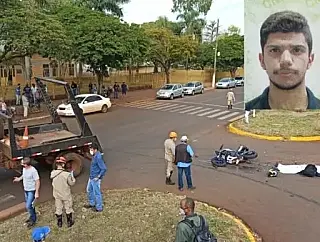 Condutor de moto morre atropelado por caminhão na Marcelino