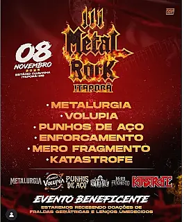 Itaporã terá Metal Rock no dia 8 de novembro no Chavinha