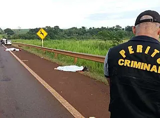Casal é atropelado e morto quando seguia de moto pela rodovia de Laguna Carapã
