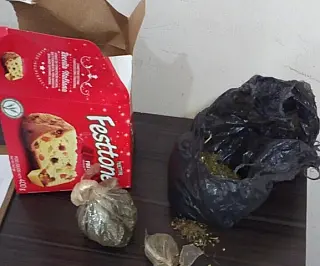 Polícia encontra 'panetone de maconha' ao atender ocorrência na aldeia