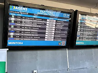 Rodoviária agora tem indicativo de tráfego de ônibus