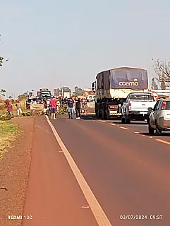 BR-463 entre Dourados e Ponta Porã está liberada após interdição de indígenas