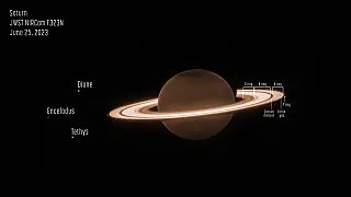 Nasa divulga imagem inédita de Saturno que mostra luminosidade dos anéis do planeta