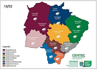Sexta-feira tem possibilidade de chuva em diferentes regiões